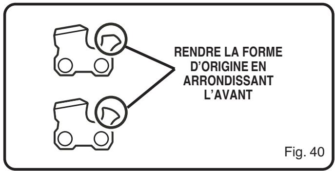 RYOBI CS1800 - INVERSION DU GUIDE. - 2