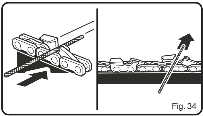 RYOBI CS1800 - COMMENT AFFÛTER LES DENTS - 3
