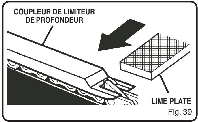 COUPLEUR DE LIMITEUR DE PROFONDEUR LIME PLATE Fig. 39