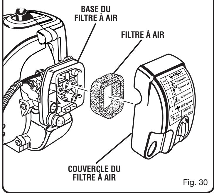 RYOBI RY30020 - REEMPLACEMENT ET NETTOYAGE DU FILTRE À AIR - 2