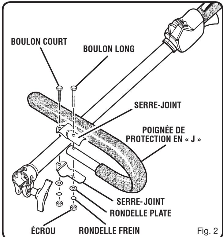 RYOBI RY52004A - INSTALLATION DE LA POIGNÉE DE PROTECTION EN « J » - 1