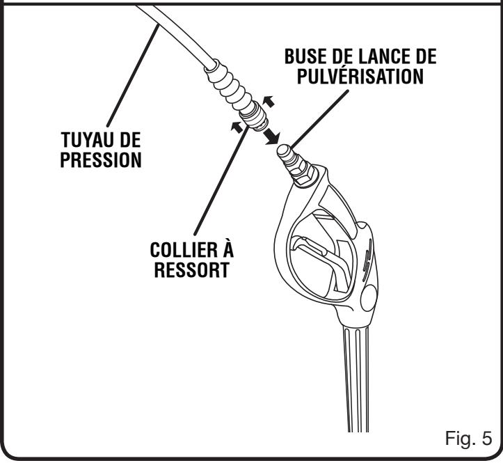 RYOBI RY80030 - Connexion du tuyau haute pression à la lance de pulvérisation - 3