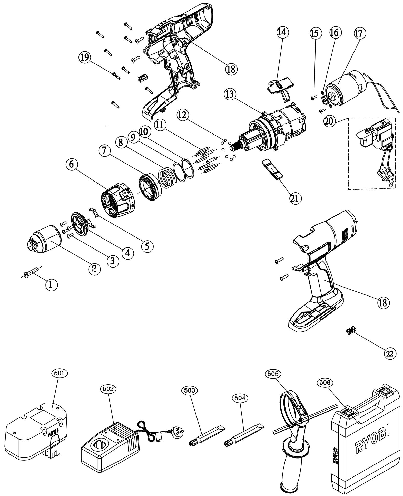 RYOBI CDI1803 - 1