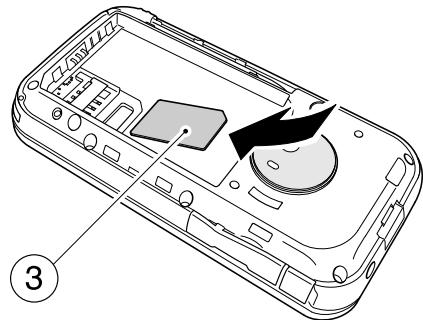 TOSHIBA G900 - Installation de la carte SIM, de la batterie et de la carte minisd - 3
