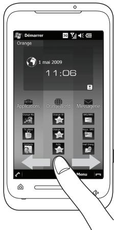 Démarrer Orange 1 mai 2009 1 1:06 Applications Orange World Message Menu