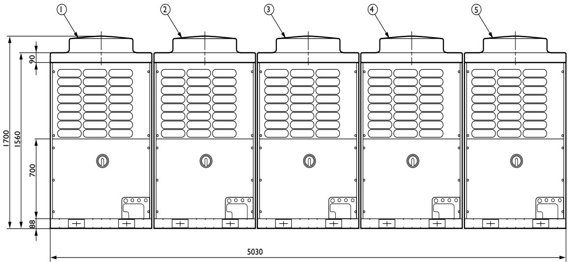 TOSHIBA MM-A0280HT - Cinq modules - 2