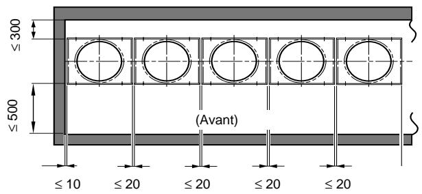 TOSHIBA MM-A0280HT - Accès et volume d'air amené aux unités extérieures - 1