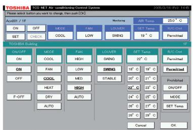 TOSHIBA MMD-AP0241BH - Interface intuitive :quelques exemples. - 2