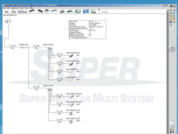 TOSHIBA MMD-AP0241BH - Logiciel de selection Piping Design : tout à portée de clic. - 3