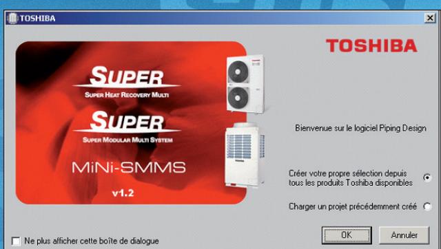 TOSHIBA MMD-AP0241BH - Logiciel de selection Piping Design : tout à portée de clic. - 1