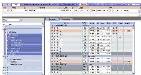 TOSHIBA MMD-AP0241BH - Interface intranet intuitive :quelques exemples. - 2