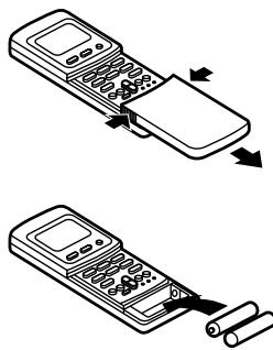 TOSHIBA RAS-M18YAV-E - Loading the remote controller batteries. - 1
