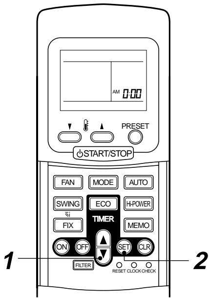 TOSHIBA RAS-M18YAV-E - Clock adjusting - 2