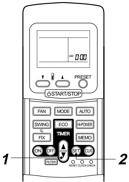 TOSHIBA RAS-M18YAV-E - Réglage de l'horloge - 2