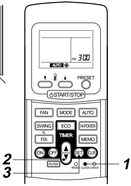 TOSHIBA RAS-M18YAV-E - Clock adjusting - 4