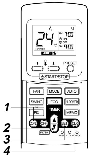 TOSHIBA RAS-M18YAV-E - Touche Minuterie (Timer) - 1