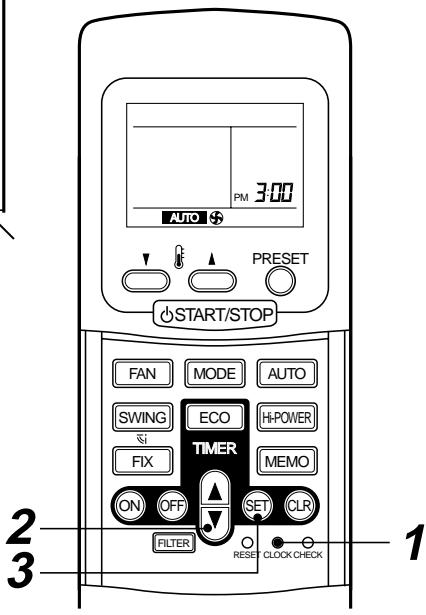 TOSHIBA RAS-M18YAV-E - Réglage de l'horloge - 3