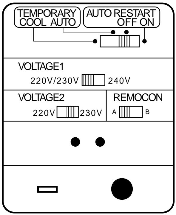 TOSHIBA RAS-M18YAV-E - Voltage setting - 1