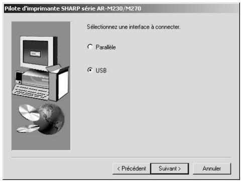 SHARP AR-M276 - INSTALLATION SOUS WINDOWS 98/ME/2000 (CABLE USB) - 6