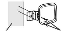 SHARP SD-PX2 - Installing the AM loop antenna: - 2
