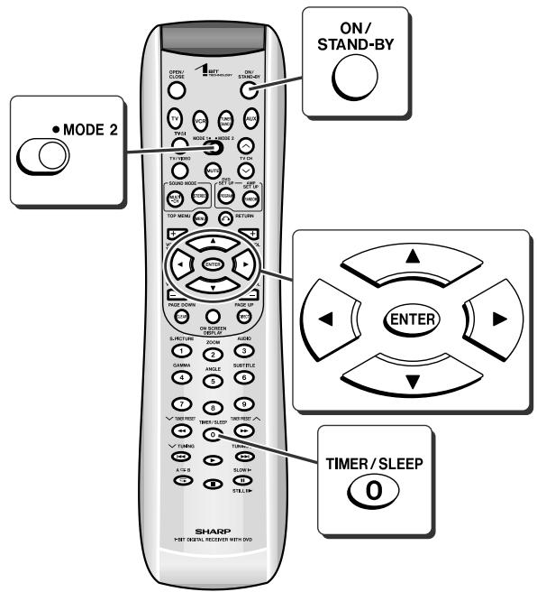 SHARP SD-PX2 - Setting the timer - 1