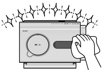 SHARP SD-PX2 - > Cleaning the cabinet - 1