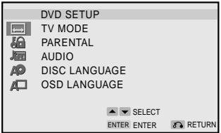 SHARP SD-PX2 - Changing the initial setting of DVD - 2