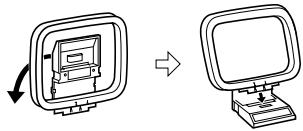 SHARP SD-PX2 - Installing the AM loop antenna: - 1