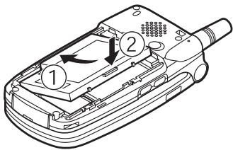 SHARP GX20 - Insertion de la carte SIM et de la batterie - 3