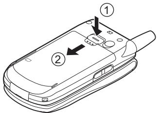 SHARP GX30F - Insertion de la carte SIM et de la batterie - 1