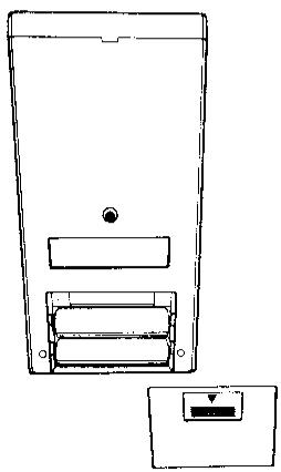 SHARP VC-488 - Mise en place des piles - 3