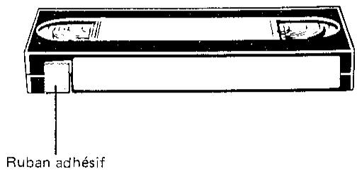 SHARP VC-488 - Onglet de protection contre l'effacement - 2