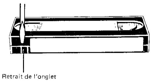 SHARP VC-488 - Onglet de protection contre l'effacement - 1