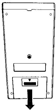 SHARP VC-488 - Mise en place des piles - 1
