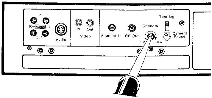 SHARP VC-488 - La mire d'essay n'est pas claire sur l'écran du téléviseur - 3