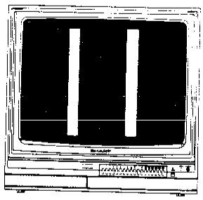SHARP VC-488 - La mire d'essay n'est pas claire sur l'écran du téléviseur - 1