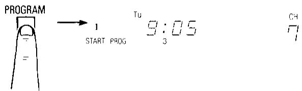 SHARP VC-488 - Effacement de la programmation - 3