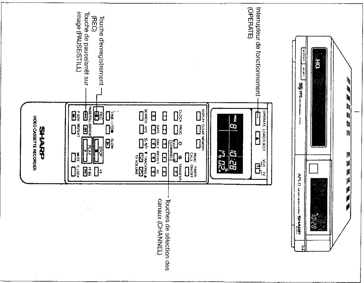 SHARP VC-A215S - Si la bande - 1