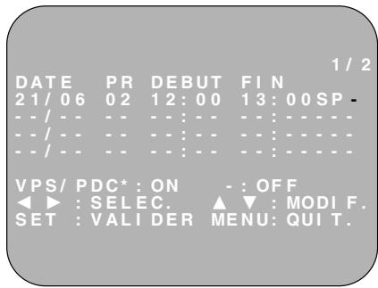 SHARP VC-FH30SM - COMMENT UTILISER SHOWVIEW POUR ENREGISTRER - 2
