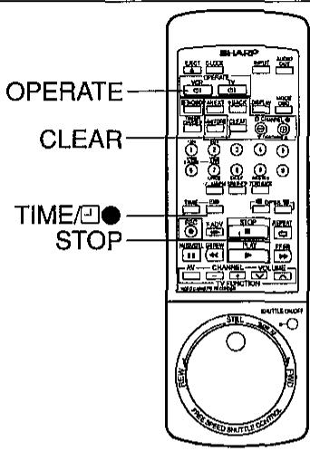 SHARP VC-H92/H92ETS - CANCELLING TIMER PROGRAMMES - 2