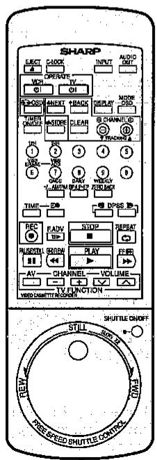 SHARP VC-H92/H92ETS - NOTE: - 1