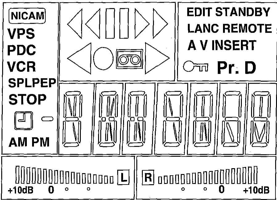 SHARP VC-ME80GM - ÉCRAN NUMÉRIQUE DU MAGNETOSCOPE - 1
