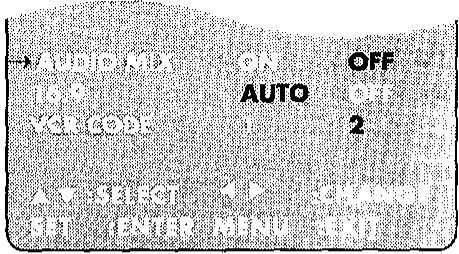 SHARP VC-ME80GM - AUDIO MIX SELECTION - 1