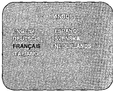 SHARP VC-ME80GM - CHANGEMENT DE LA LANGUAGE D'AFFICHAGE DES INFORMATIONS - 1