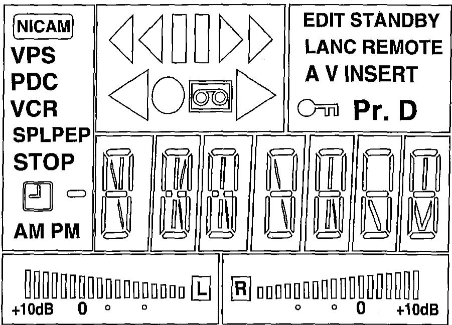 SHARP VC-ME80GM - DISPLAY DIGITALE DEL VIDEOREGISTRATORE - 1