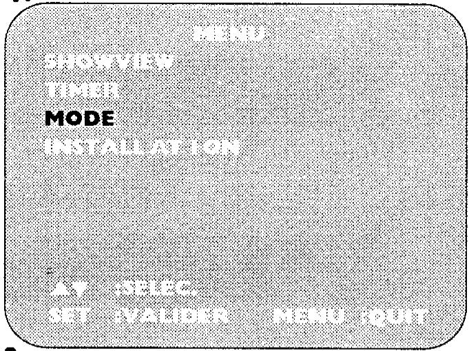 SHARP VC-MH73GM - SELECTION DES MODES - 1