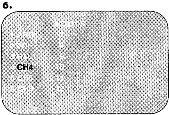 SHARP VC-MH73GM - Changement du nom des chaînes - 3