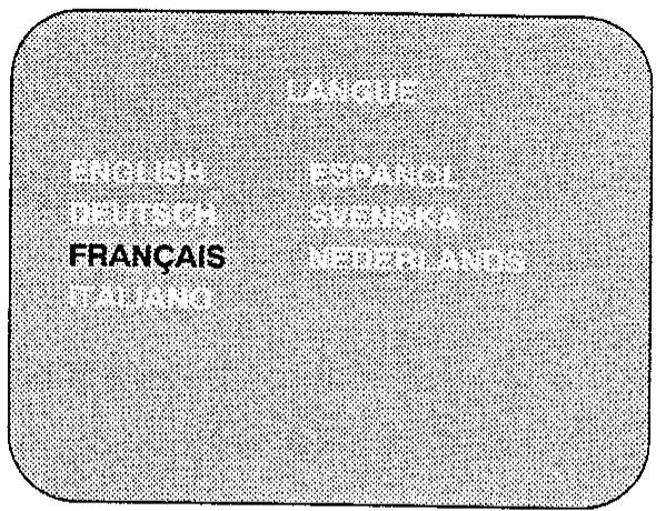 SHARP VC-MH73GM - CHANGEMENT DE LA LANGUAGE D'AFFICHAGE DES INFORMATIONS - 1