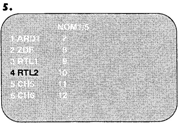 SHARP VC-MH73GM - Changement du nom des chaînes - 2