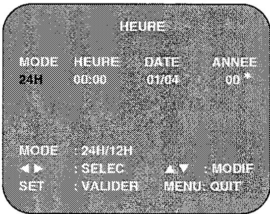 SHARP VC-MH761GM - RéGLAGE MANUEL DE L'HORLOGE - 1